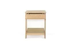 Oak Leaning Laya Low Bedside Table -Cozy Home Shop FC Oak Laya Low Bedside Table 1 oyd2 w4