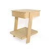 Oak Leaning Laya Low Bedside Table