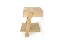Oak Leaning Laya Low Bedside Table -Cozy Home Shop FC Oak Laya Low Bedside Table 4 nk6r fu