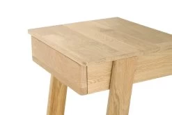 Oak Leaning Laya Low Bedside Table -Cozy Home Shop FC Oak Laya Low Bedside Table 5