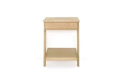 Oak Leaning Laya Low Bedside Table -Cozy Home Shop FC Oak Laya Low Bedside Table uahu a5