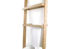 Oak Leaning Laundry Station -Cozy Home Shop FC Oak Leaning Laundry Station 18