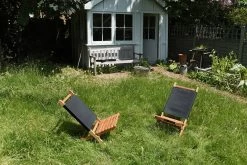 Oak Mini Deck Chair (Dark Charcoal) -Cozy Home Shop FC Oak Mini Deck Chair Dark Charcoal 2 13yi qz