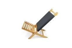 Oak Mini Deck Chair (Dark Charcoal)