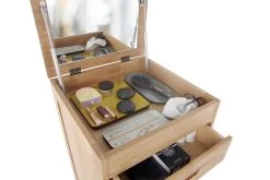 Oak Narrow Vanity Chest Of Drawers 19 Oak Narrow Vanity Chest Of Drawers -Cozy Home Shop FC Oak Narrow Vanity Chest of Drawers 12