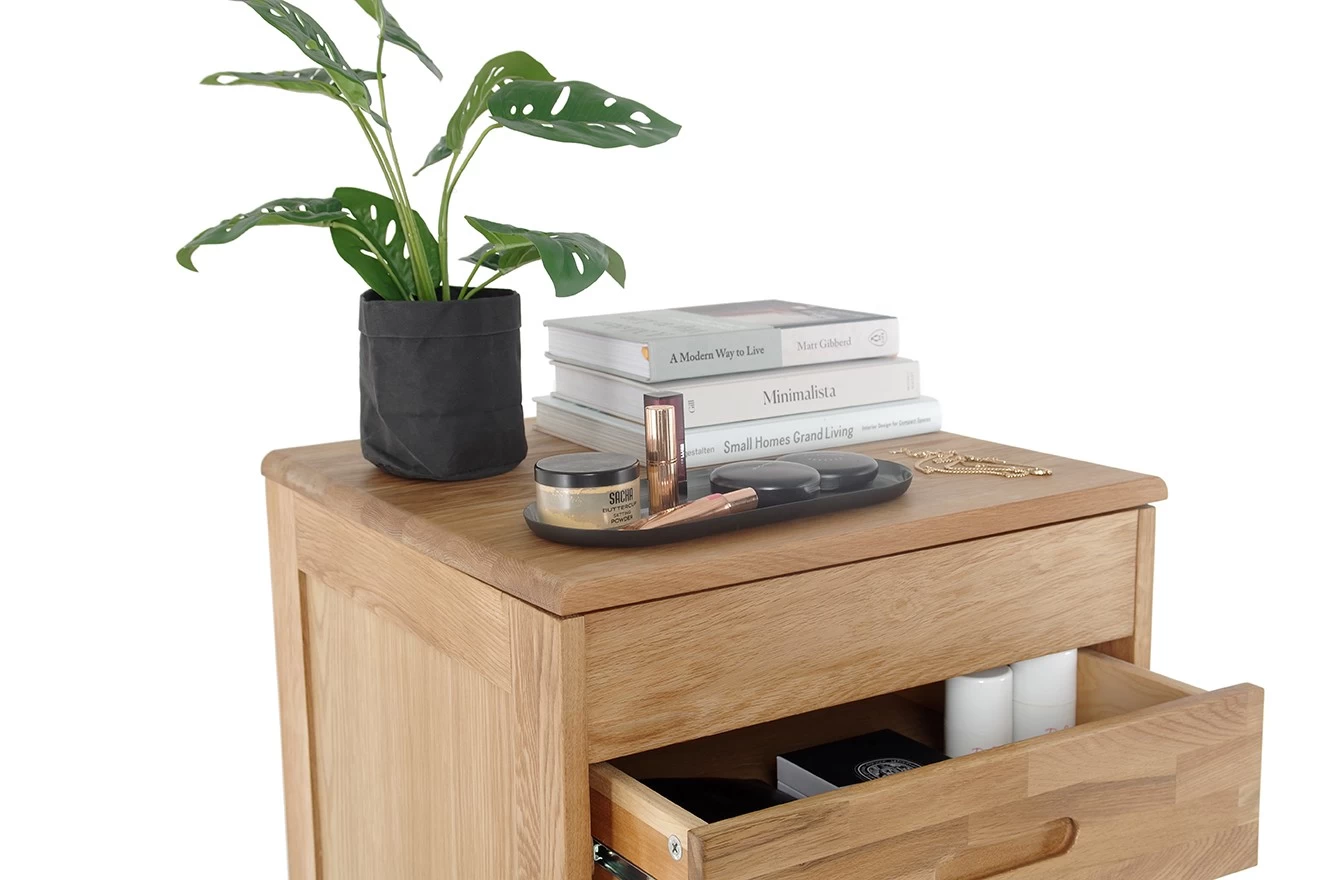 Oak Narrow Vanity Chest Of Drawers 8 Oak Narrow Vanity Chest Of Drawers - Image 8