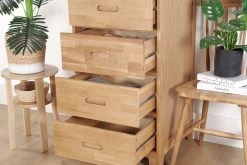 Oak Narrow Vanity Chest Of Drawers 22 Oak Narrow Vanity Chest Of Drawers -Cozy Home Shop FC Oak Narrow Vanity Chest of Drawers 21