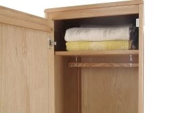 Oak Narrow Wardrobe 22 Oak Narrow Wardrobe -Cozy Home Shop FC Oak Narrow Wardrobe 12