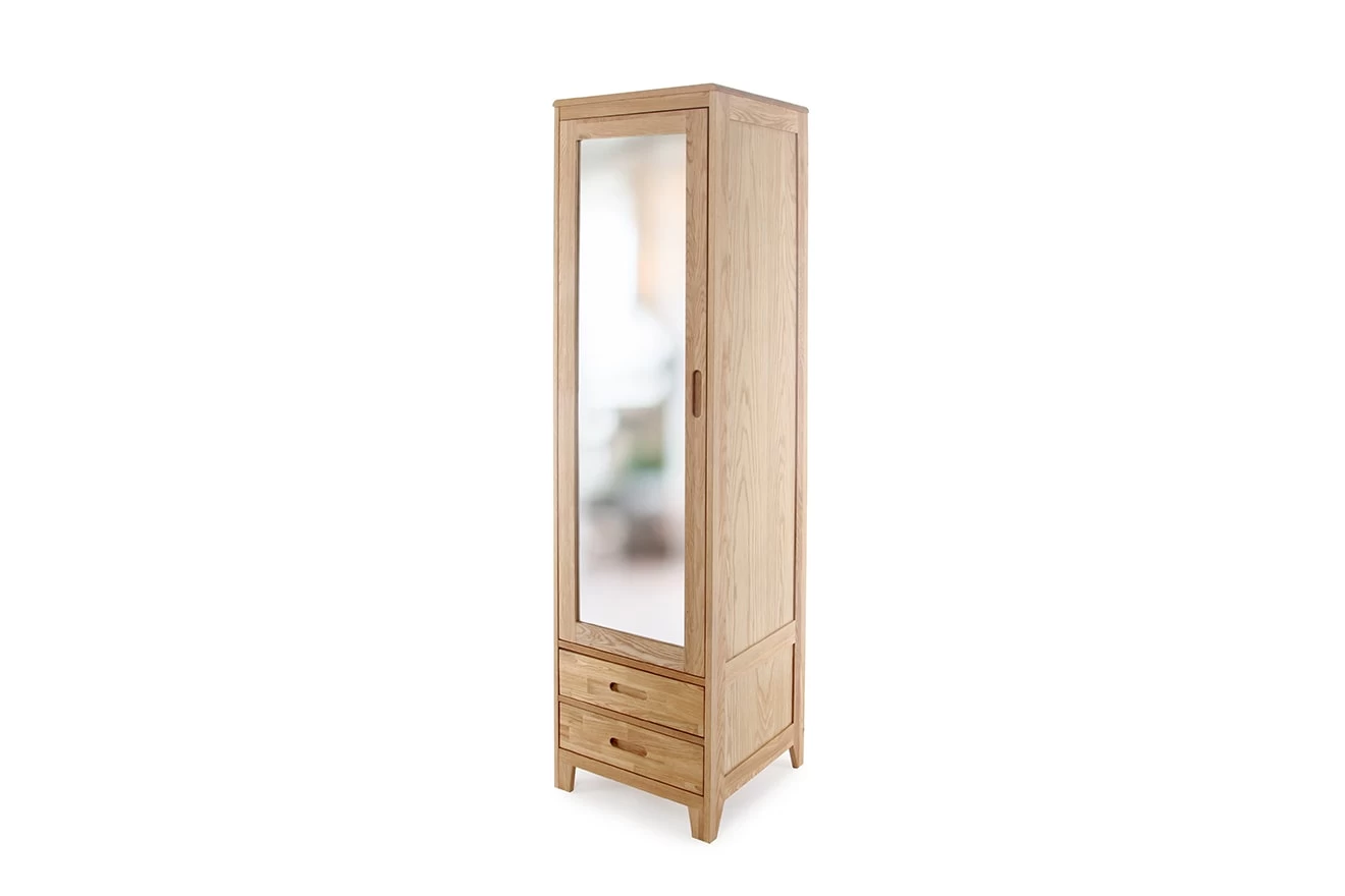 Oak Narrow Wardrobe 1 Oak Narrow Wardrobe