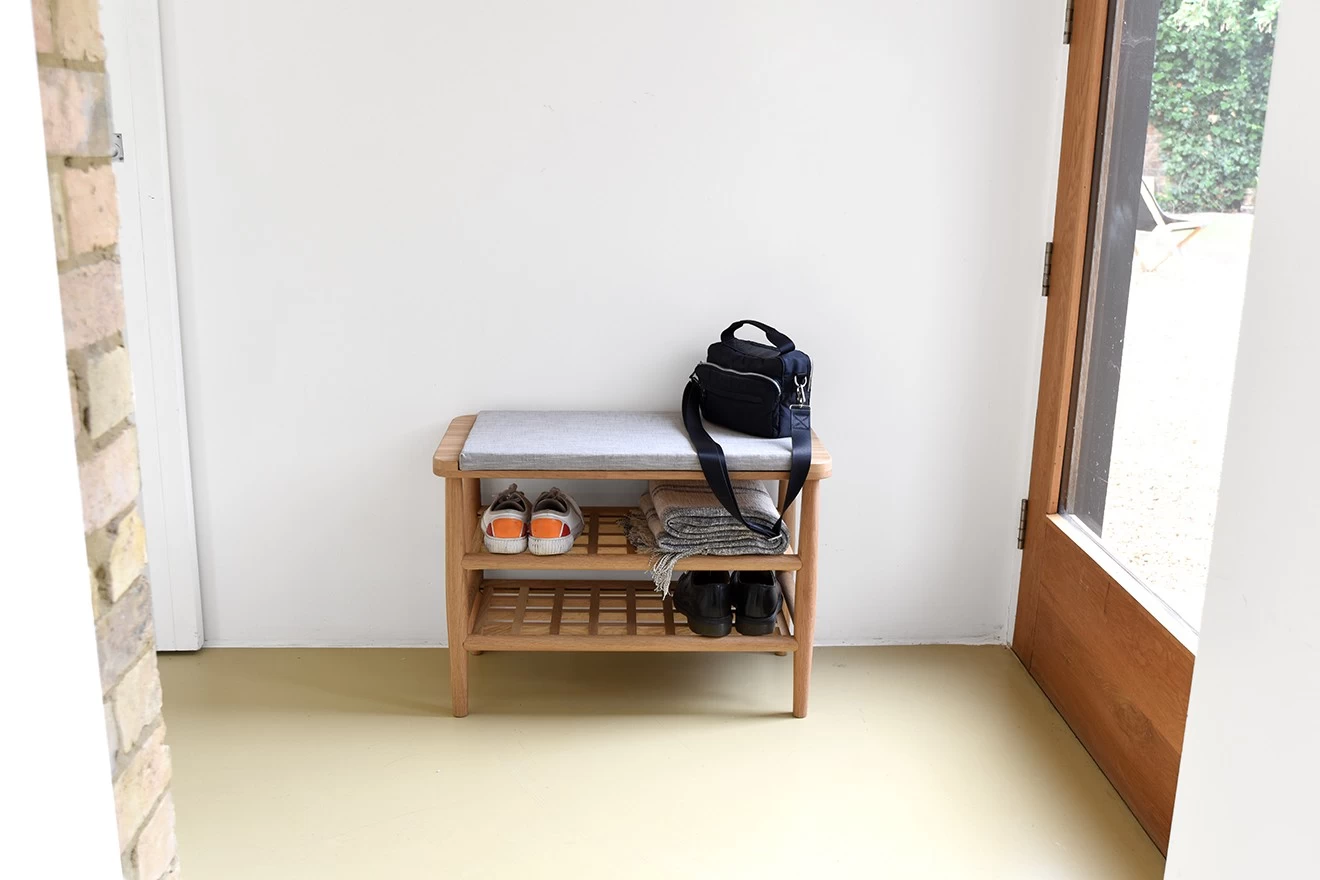 Oak Nesta Shoe Bench 8 Oak Nesta Shoe Bench - Image 8