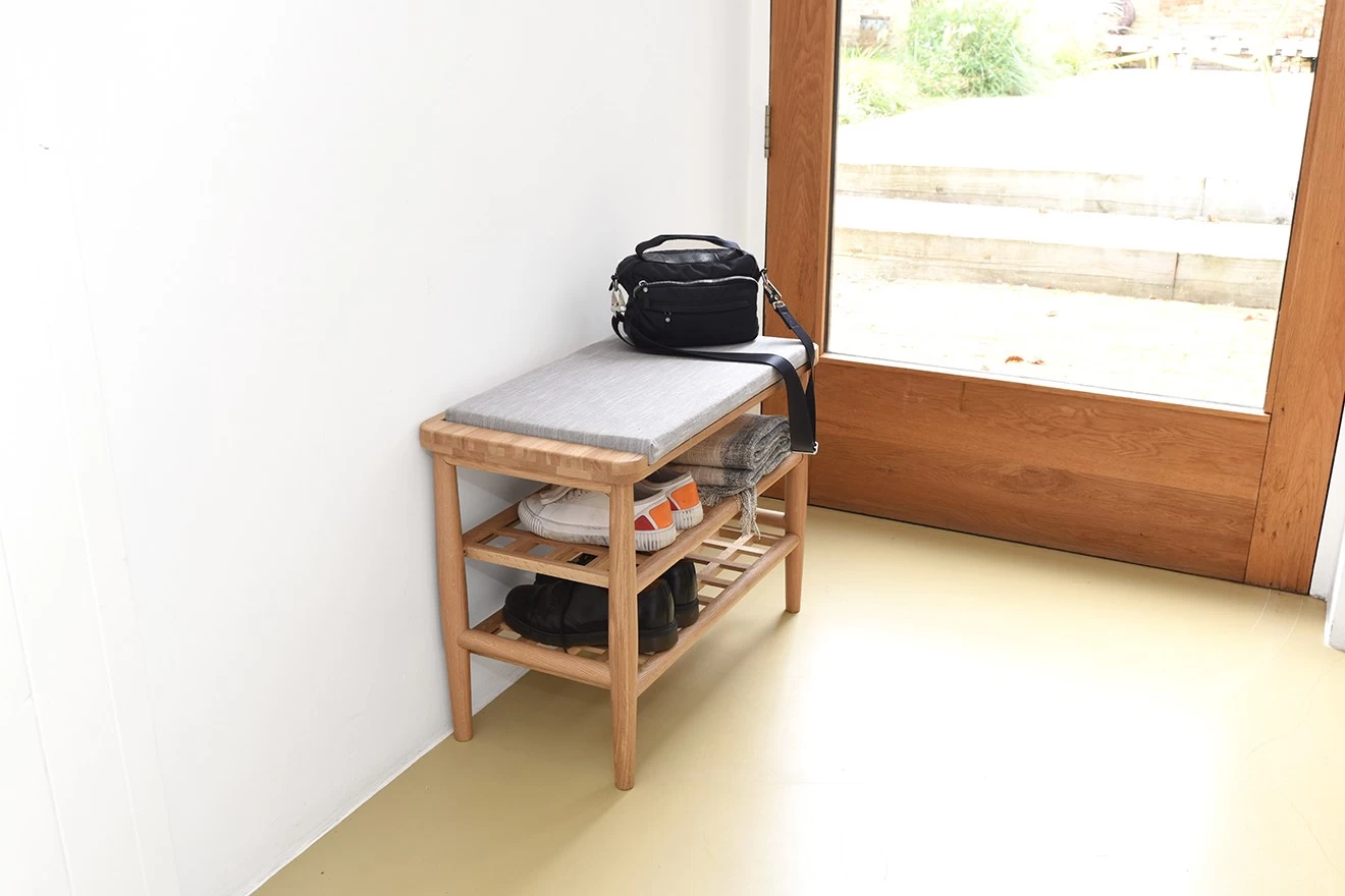 Oak Nesta Shoe Bench 9 Oak Nesta Shoe Bench - Image 9