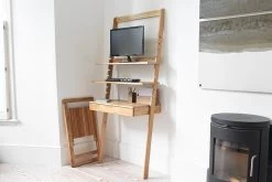 Oak Standing Ladder Desk 15 Oak Standing Ladder Desk -Cozy Home Shop FC Oak Standing Ladder Desk 11 1