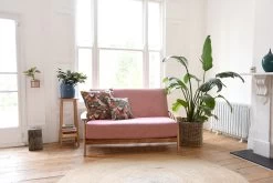 Swift - 2 Seater Solid Oak Double Sofa Bed -Cozy Home Shop FC Oak Swift 2 seat Trifold lifestyle 4