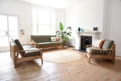 Swift - 2 Seater Solid Oak Double Sofa Bed -Cozy Home Shop FC Oak Swift Group Lifestyle 5 l6ah 8v