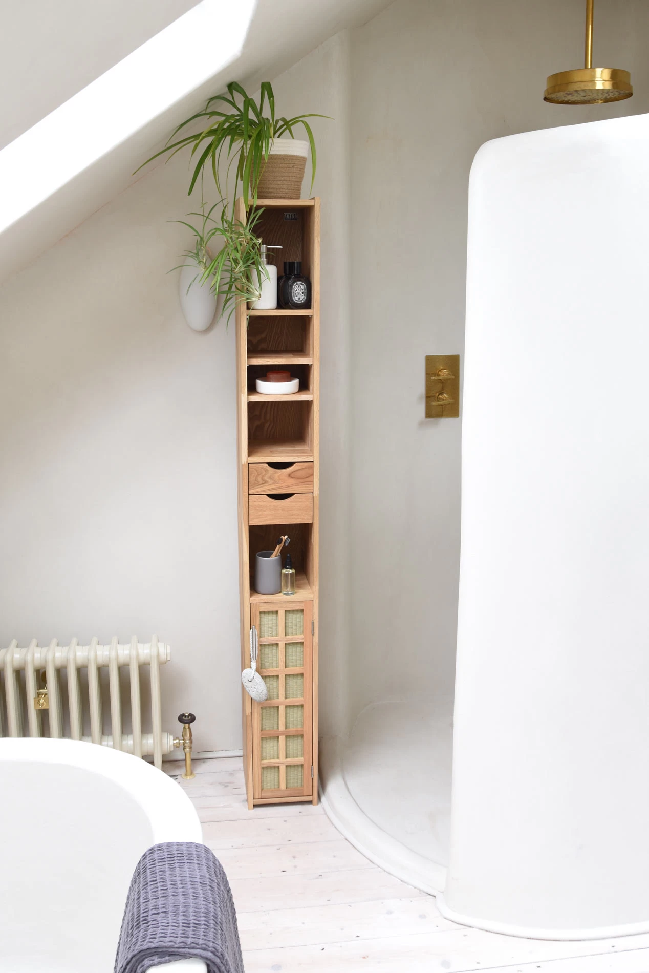 Oak Igusa Tall Cabinet 2 Oak Igusa Tall Cabinet - Image 2