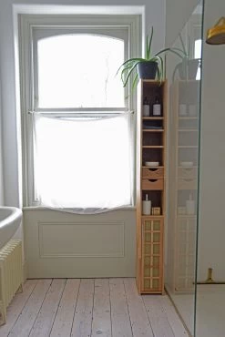 Oak Igusa Tall Cabinet 17 Oak Igusa Tall Cabinet -Cozy Home Shop FC Oak Tall Igusa Cabinet Clay LF 3