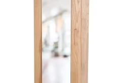 Oak Tall Mirror Cabinet 16 Oak Tall Mirror Cabinet -Cozy Home Shop FC Oak Tall Mirror Cabinet 13