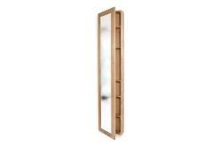 Oak Tall Mirror Cabinet 15 Oak Tall Mirror Cabinet -Cozy Home Shop FC Oak Tall Mirror Cabinet 17