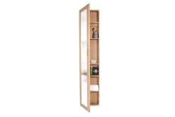 Oak Tall Mirror Cabinet 14 Oak Tall Mirror Cabinet -Cozy Home Shop FC Oak Tall Mirror Cabinet 9