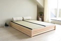 Oasis Platform Double Storage Bed -Cozy Home Shop FC Oasis Platform Double Storage Bed Clay LF 2