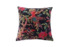 Velvet Paradise Cushion 45x45cm (Midnight Blue)