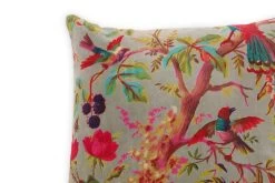 Velvet Paradise Cushion 45x45cm (Olive Green) 5 Velvet Paradise Cushion 45x45cm (Olive Green) -Cozy Home Shop FC Paradise Cushion Cover Olive Green 45x45cm 1