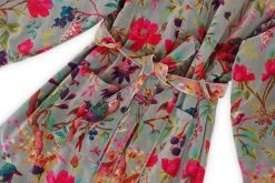 Paradise Velvet Robe (Olive Green) -Cozy Home Shop FC Paradise Velvet Robe Olive Green