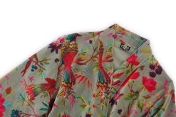 Paradise Velvet Robe (Olive Green) -Cozy Home Shop FC Paradise Velvet Robe Olive Green 2