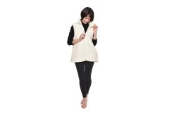 Faux Sheepskin Fur Gilet (Natural)