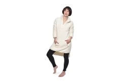 Faux Sheepskin Kangeroo Fleece Top (Natural)