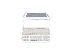 Stackable Pannier Wire Basket (White) -Cozy Home Shop FC Stackable Pannier Wire Basket White