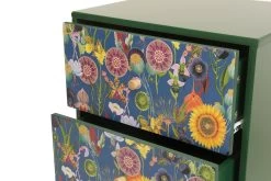 Printed Bedside Cabinet (sunflower) -Cozy Home Shop FC Sunflower Bedside Cabinet v2