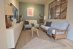 Vienna - 2 Seater Solid Oak Double Sofa Bed 25 Vienna - 2 Seater Solid Oak Double Sofa Bed -Cozy Home Shop FC Vienna Oak Two Seater LS DS 3