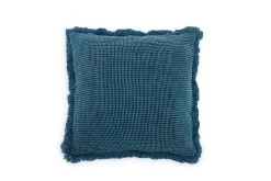 Waffle Cushion Cover 45x45cm (Oslo Blue)