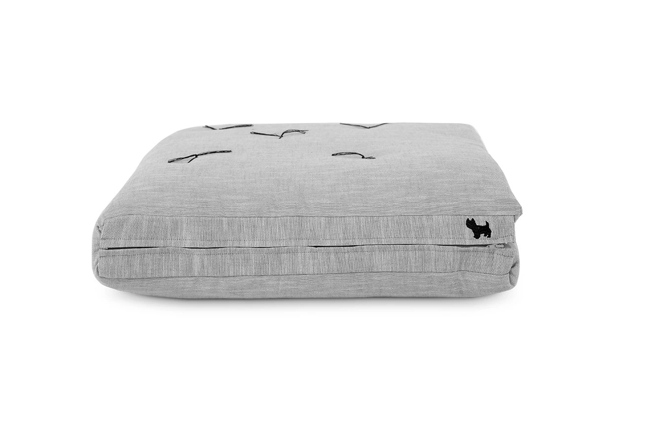 Zip Up Bed - Pebble Grey Coast Weave 2 Zip Up Bed - Pebble Grey Coast Weave - Image 2