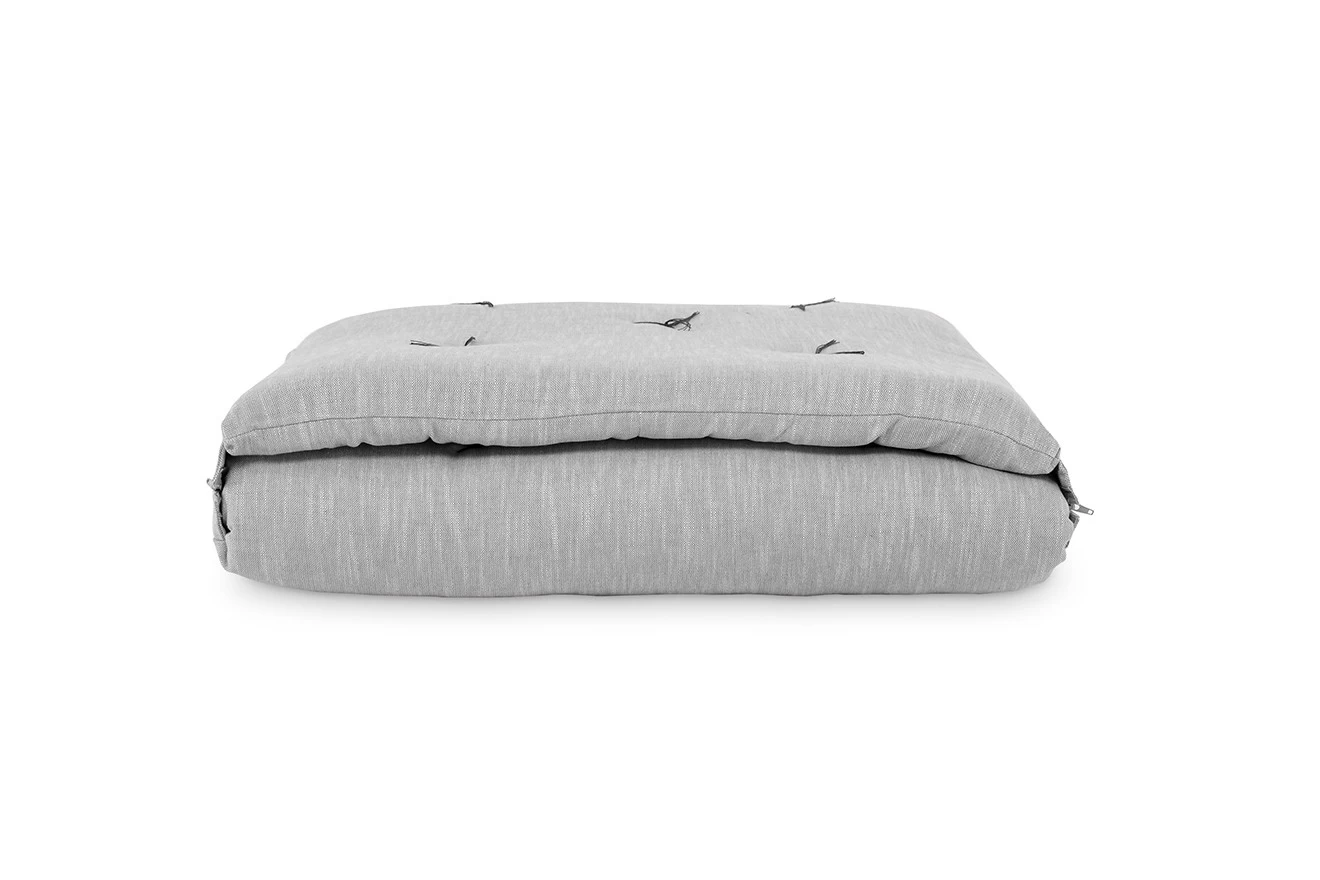 Zip Up Bed - Pebble Grey Coast Weave 3 Zip Up Bed - Pebble Grey Coast Weave - Image 3