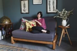 Loop - 2 Seater Solid Oak Double Sofa Bed -Cozy Home Shop FutonCompanyJune2018 120180606 0612