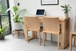 Oak Console Table -Cozy Home Shop FutonCompanyJune2018 220180607 1875 a5lk lp