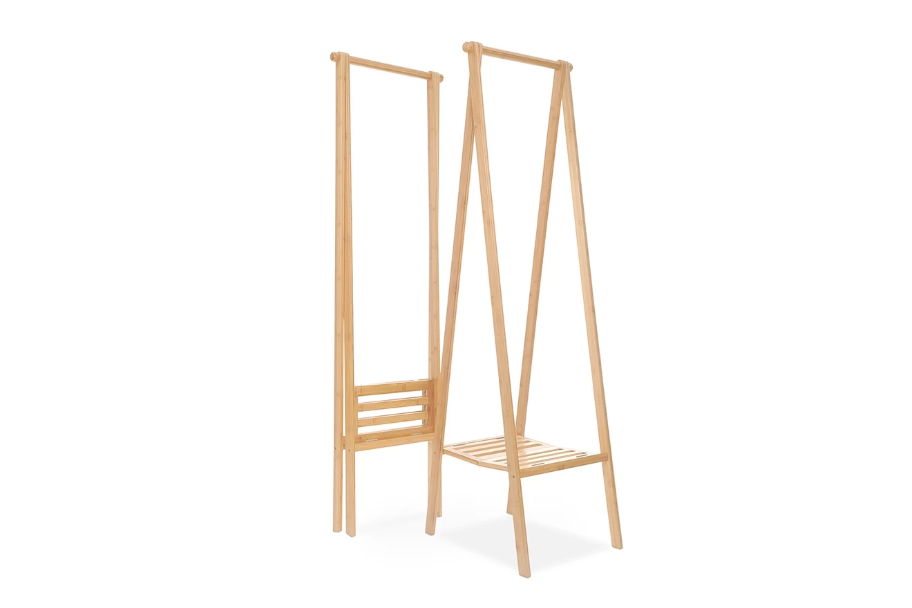 Narrow Bamboo Folding Wardrobe 3 Narrow Bamboo Folding Wardrobe - Image 3