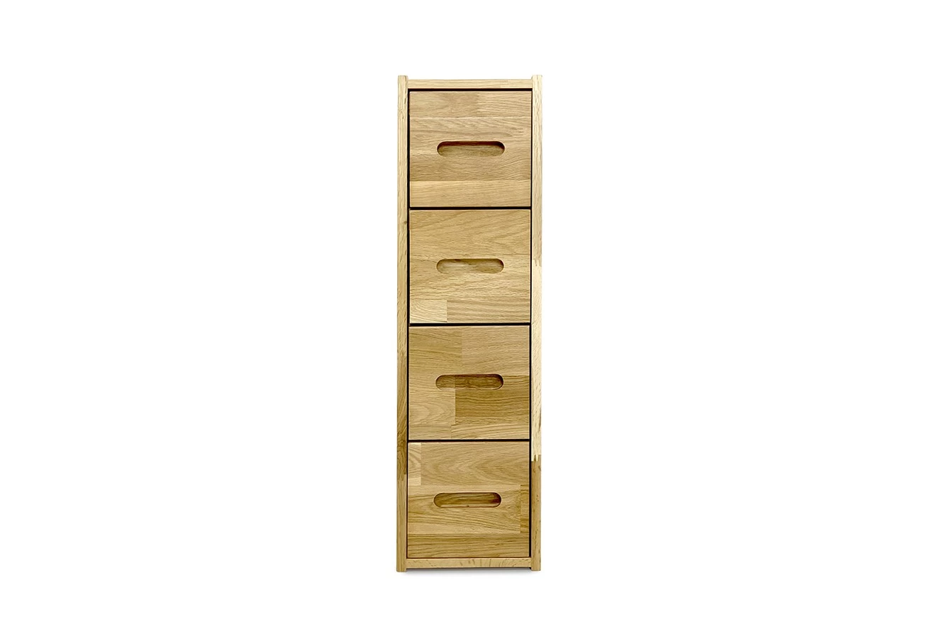 Oak Cubby Bedside Drawers 2 Oak Cubby Bedside Drawers - Image 2