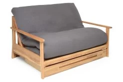 Haiku - 2 Seater Solid Oak Double Sofa Bed -Cozy Home Shop Haiku double oak 2020 01 31 3