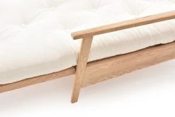 Haiku - Single Seater Solid Oak Sofa Bed -Cozy Home Shop Haiku single oak 2020 01 31 6