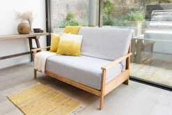 Haiku - 2 Seater Solid Oak Double Sofa Bed -Cozy Home Shop Haiku sofa bed