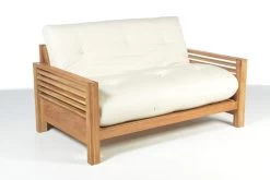 Horizon - 2 Seater Solid Oak Sofa Bed -Cozy Home Shop Horizon Double trifold frame and futon only