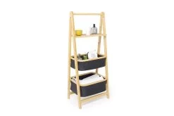 Bamboo Alpha Basket Rack