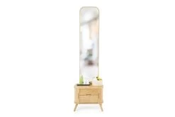 Oak Tall Tambour Mirror 22 Oak Tall Tambour Mirror -Cozy Home Shop IMGP2794 min