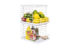 Stackable Pannier Wire Basket (White) -Cozy Home Shop IMGP6495 min