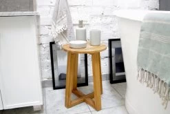 Oak Dressing Stool -Cozy Home Shop IMGP7236