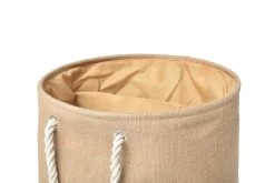 Jute Round Laundry Basket -Cozy Home Shop Jute Laundry Bag 3