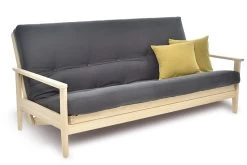 Kobe - 3-Seater Sofa Bed -Cozy Home Shop Kobe Charcoal angle with cushion6